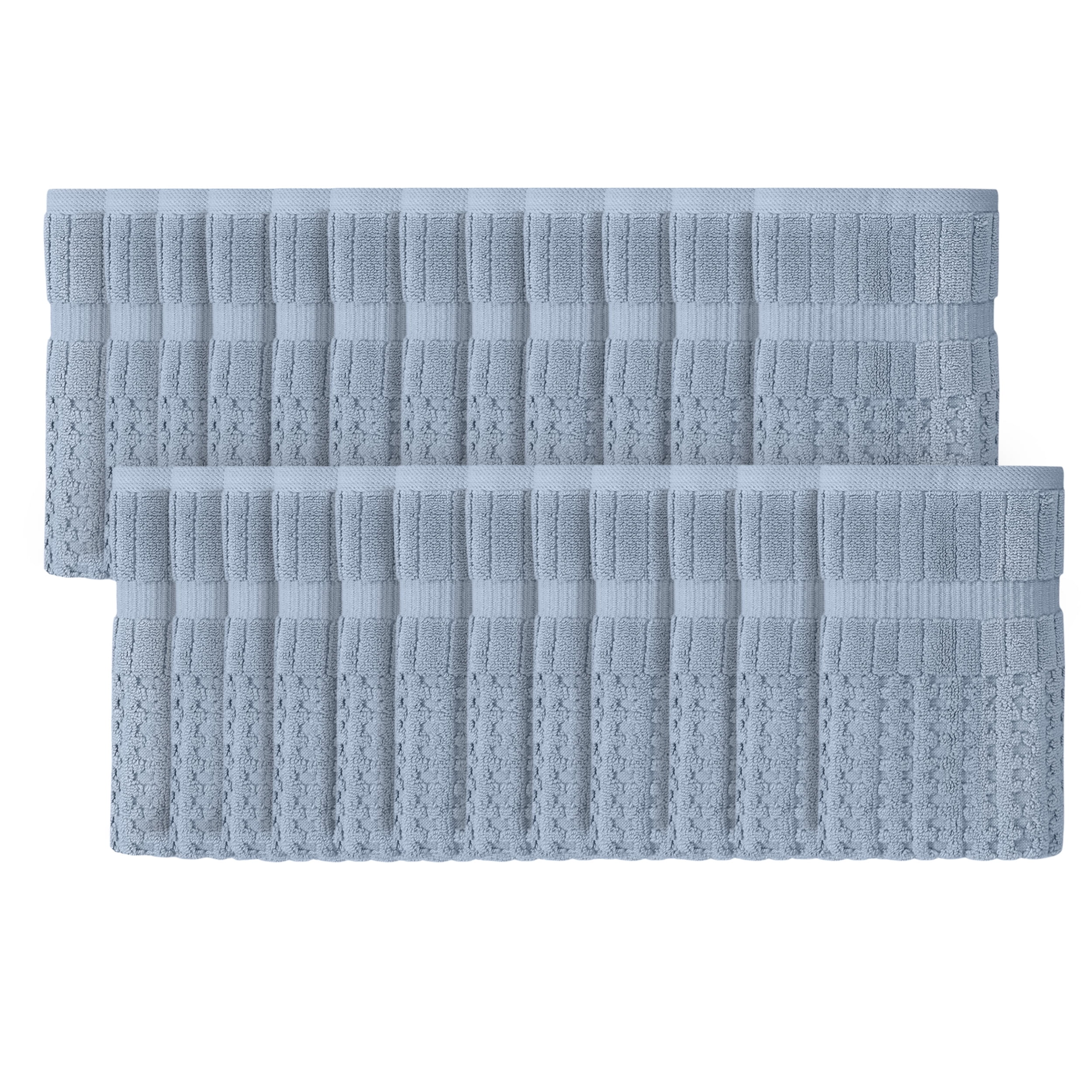 Home Weavers Willow Collection Hand Towels Set of 24 | 100% Cotton Zero Twist | 630 GSM Thick Plush | Soft, Highly Absorbent & Quick Dry | Hotel Quality Luxury Hand Towels | 16x24 Inch | Blue