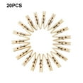 thumbnail image 3 of Billuyoard Pinzas para ropa de 20 piezas, calcetines, sábanas, pinzas a prueba de viento, pinzas para la ropa artesanales multifunción, almacenamiento de Decoración del hogar Billuyoard HA066665-00, 3 of 6