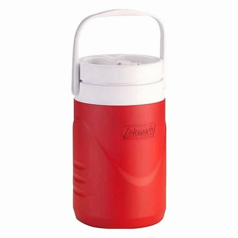 Coleman Half Gallon Thermos Jug, Portable, Insulated, Red