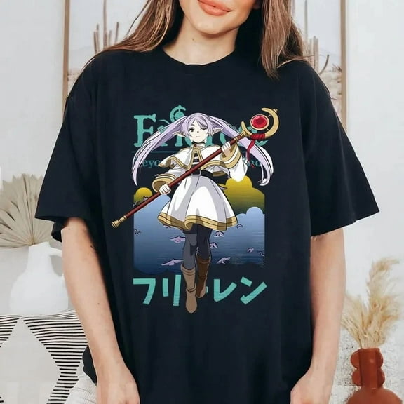 VINTAGE Demon Frieren T-Shirt – Anime Unisex Manga Japanese