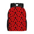 thumbnail image 1 of Easygdp Ladybug Pattern Mochila Versátil y Elegante: Comodidad, Almacenaje y Durabilidad para la Universidad, Trabajo, Viajes y Uso Diario, 1 of 8