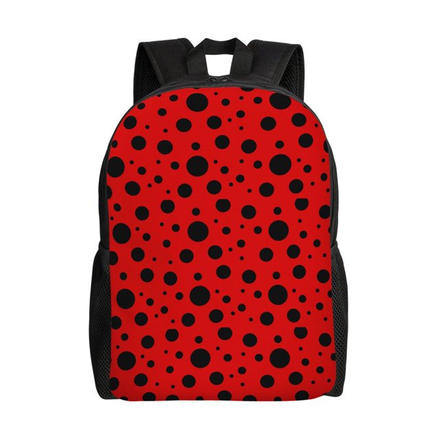 Easygdp Ladybug Pattern Mochila Versátil y Elegante: Comodidad, Almacenaje y Durabilidad para la Universidad, Trabajo, Viajes y Uso Diario