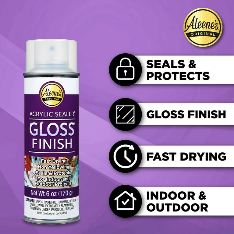 Aleene's Clear Acrylic Spray Sealer, Gloss 6 oz