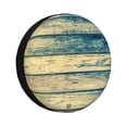 thumbnail image 1 of Fotbe Retro Wooden Funda de Llanta de Repuesto con Estampado, Engrosada, Ajuste Universal para Jeep, Remolque, RV, SUV, Camión-14 inch, 1 of 6