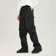 thumbnail image 2 of Dovford Men's Loose Cargo Jeans High Waist Straight Leg Denim Pants with Pockets, 2 of 5