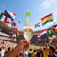 thumbnail image 4 of 10-Count Reusable Brazil Soccer Theme Spiral Drinking Straws, Decorative Football Series Beverage Accessories for National Sports Events and Parties Drinking Straws #B1 Green_021, 4 of 8
