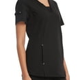 thumbnail image 6 of Genuine Dickies Women’s Stretch Twill V-Neck Rib-Knit Trim Scrub Top, WM12T914, 6 of 7
