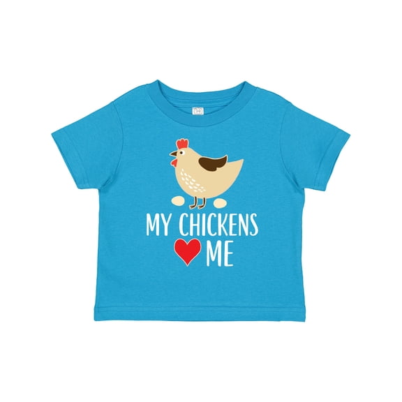 Inktastic My Chickens Love Me Boys or Girls Toddler T-Shirt
