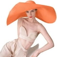 thumbnail image 4 of Sombrero de sol con flores y hojas anchas para mujer - Gorra de playa para despedida de soltera, ligera, transpirable y con protección UV, primavera-otoño, talla única, 4 of 4