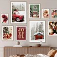 thumbnail image 3 of Cuadro de Cascanueces de Navidad para decoración de sala de estar, lienzo de arte de pared con bosque nevado, impresiones de carteles nórdicos, regalo de café, 2024, 3 of 4