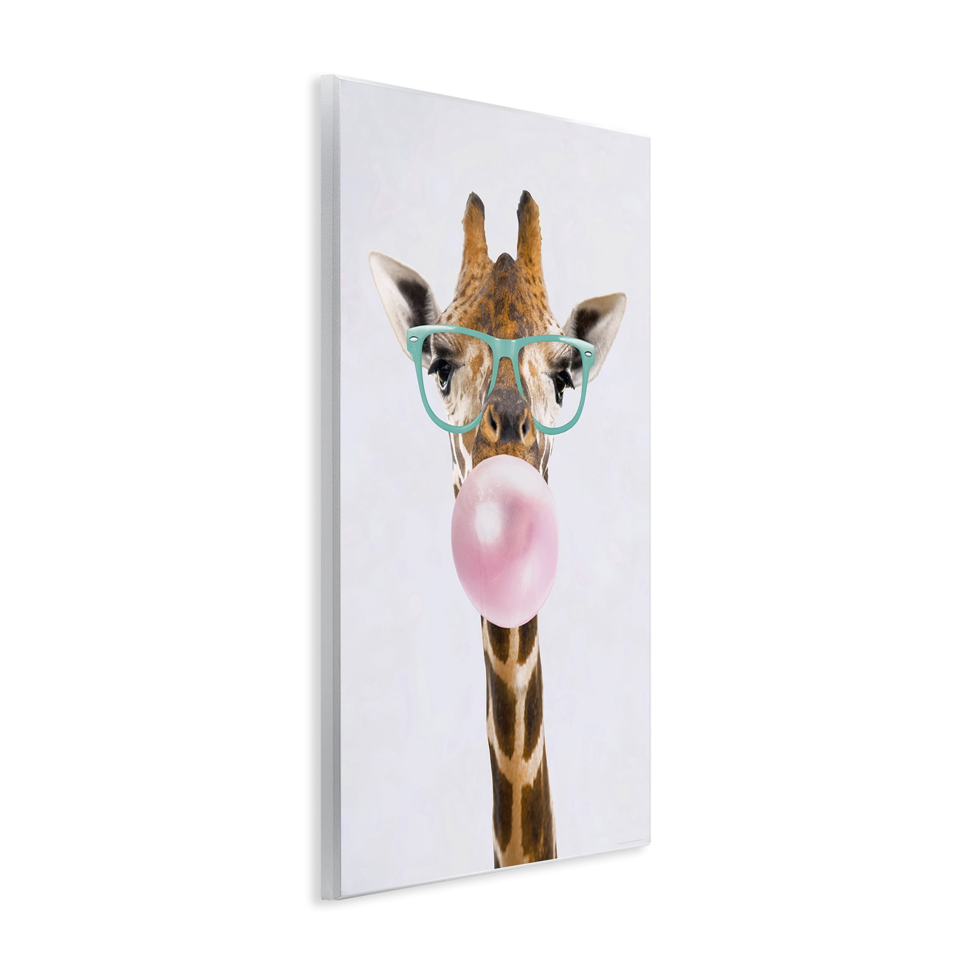Stupell Industries Bubblegum Hipster Giraffe Animals Painting Unframed Art Print Wall Art, 10 x 15