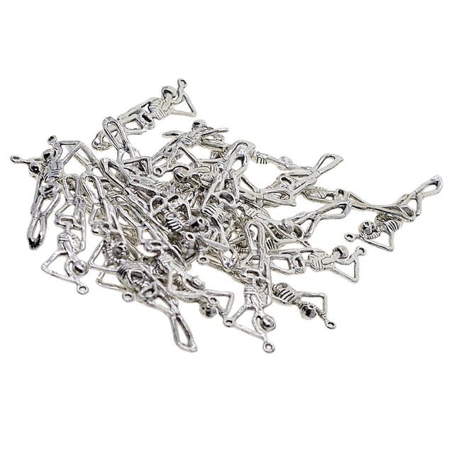 30 Pis De Cráneo Cuerpo De Colgante De Joyería De DIY Sunnimix Encantos del cráneo de Halloween