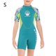thumbnail image 2 of Sela de buceo 2.5mm Neopreno Durable manga corta pantalones cortos niños niños trajes de buceo Mono surfeando Cuerpo fresco Sensación de trajes de huéspedes Verde S sidaley OD003680-06, 2 of 7