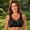 Black, variant on Women's Cotton Front Closure Wireless Bra, Comfortable No Underwire Full‑Coverage Bra, Wide Strap Support Sleep Bra for Daily Wear for Senior