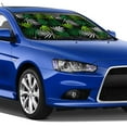 thumbnail image 4 of Picia Tropical Leaves1 Curved Windshield Sunshade Accordion Folding Style Auto Shade for Car Truck SUV Van Blocks UV Ray Sun Visor Protector -Small, 4 of 7