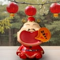 thumbnail image 6 of kowaku Cai Shen Feng Shui Chinese God of Wealth Statue Desktop Home God of Fortune Figurine Sculpture for Office, Store,Housewarming A, 6 of 8