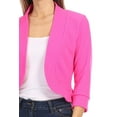 thumbnail image 6 of Women's 2 Pack Casual 3/4 Sleeve Bolero Open Front Cardigan Jacket Work Office Blazer, 6 of 7