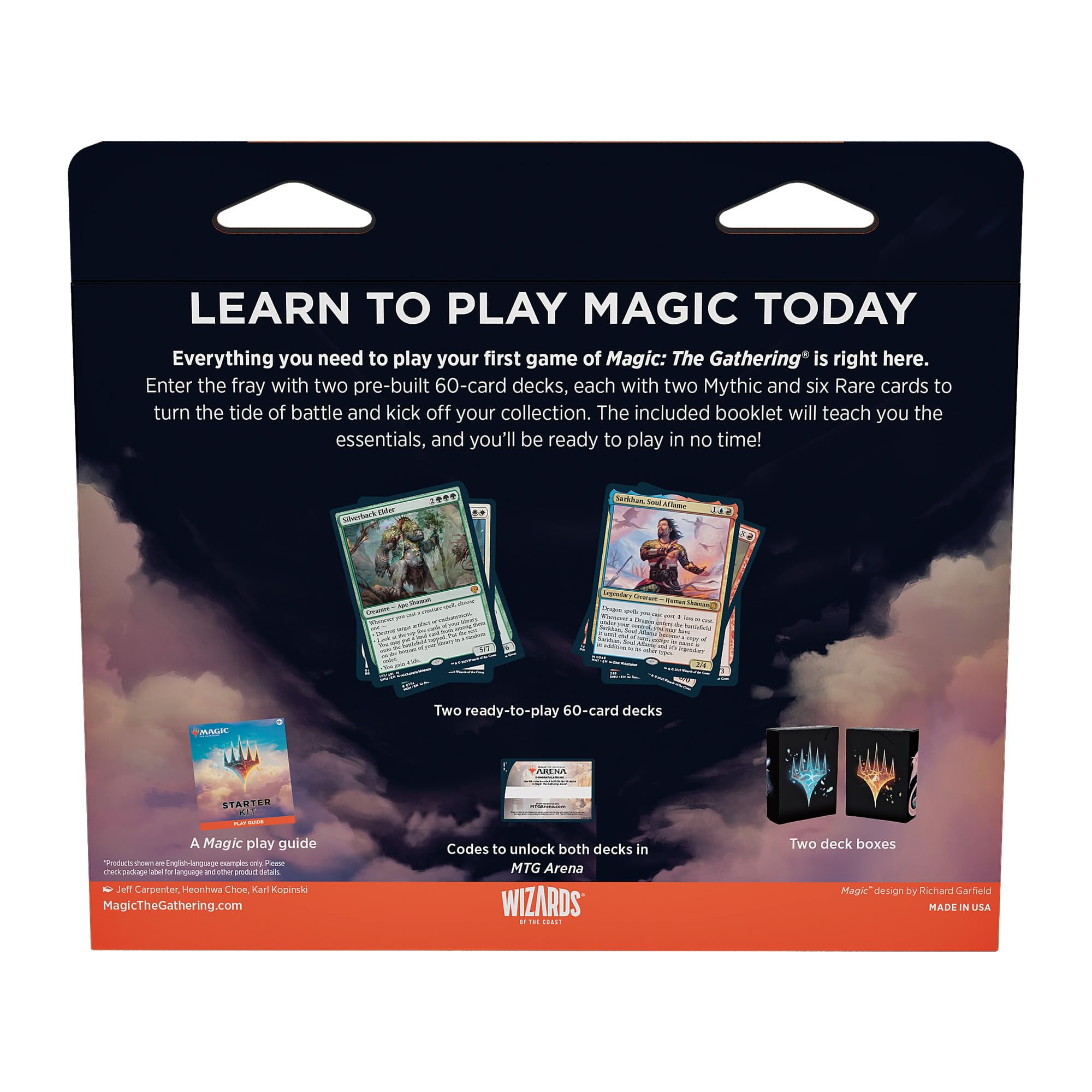Magic The Gathering 2023 Starter Kit - Learn to Play with 2 Ready-to-Play Decks + 2 Codes to Play Online (2-Player Fantasy Card Game)