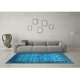 thumbnail image 3 of Ahgly Company Indoor Rectangle Oriental Light Blue Industrial Area Rugs, 2' x 4', 3 of 4