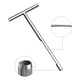 thumbnail image 2 of Advancent Sonda de muestreo de suelo, Tubular de acero inoxidable, estilo T, campo de golf, muestreo de campo, broca para césped, herramienta de Golf, 2 of 6