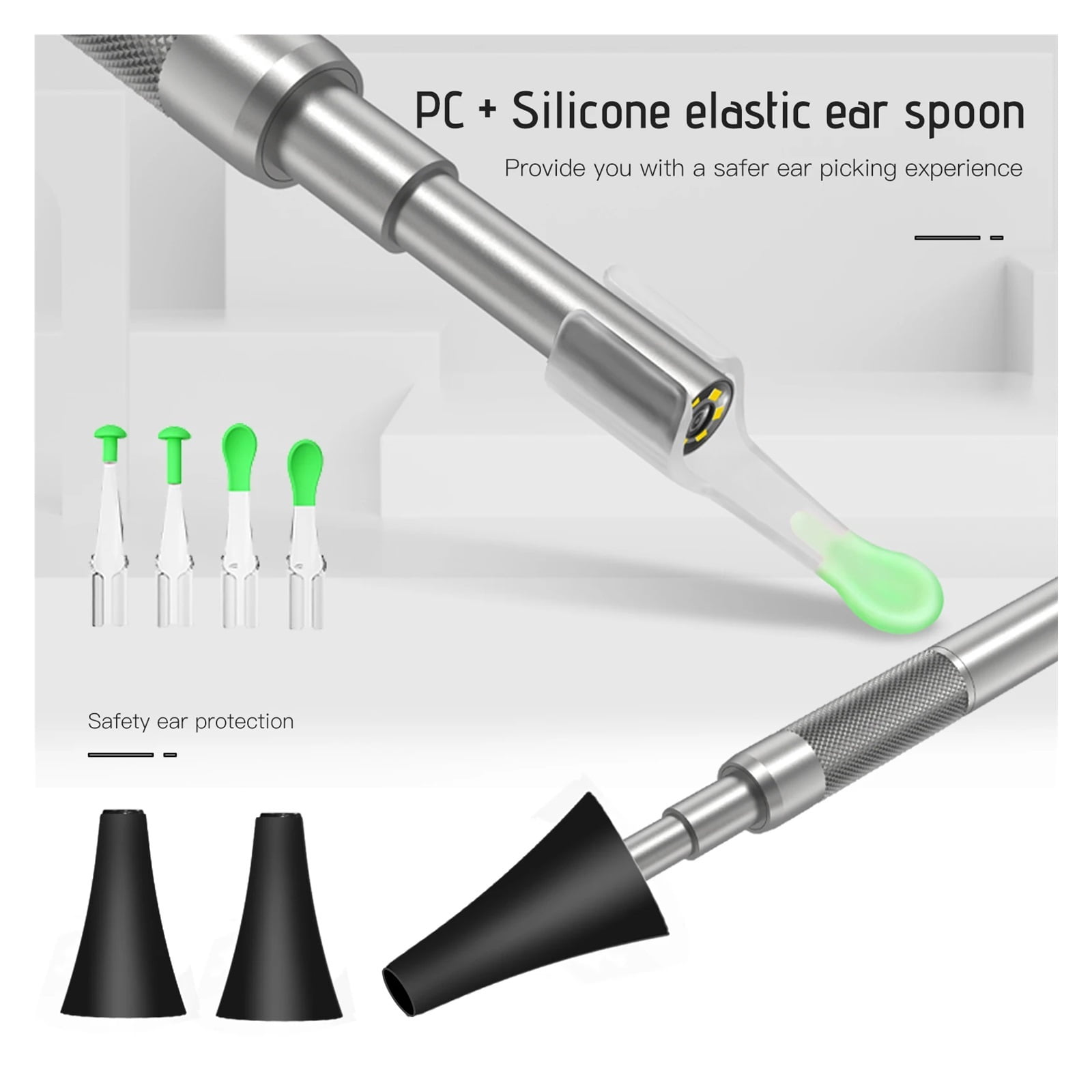 HD 1080P 3.9mm 4.5 Inch LCD Screen Ear Scope Endoscope Ear Wax Clean Otoscopy Camera Ear Endoscope Clean Mini Cameras