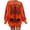C354 Orange, variant on CONZONE Halloween Womens Sweatshirts Skeleton Graphic Oversized Sweatshirt for Women Spooky Season Fall Winter Pullover Tops