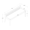 thumbnail image 4 of Contemporary Home Living Low Profile Framed Cane Bench - 52.5" - Brown, 4 of 4