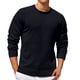 thumbnail image 1 of pstuiky camisas de manga larga para hombre, Suéter de color sólido para hombre, cuello redondo, manga larga, capa inferior para la cabeza camisetas de hombre m, 1 of 5