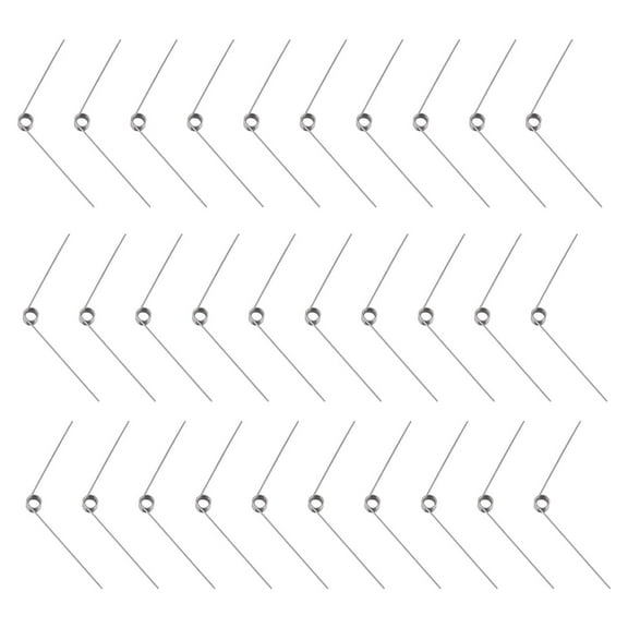 30pcs Stainless Steel Small Torsion Spring 0.2mm Wire Diameter Mechanical Torsion Springs for DIY Woodworking Furniture Repair Project diy