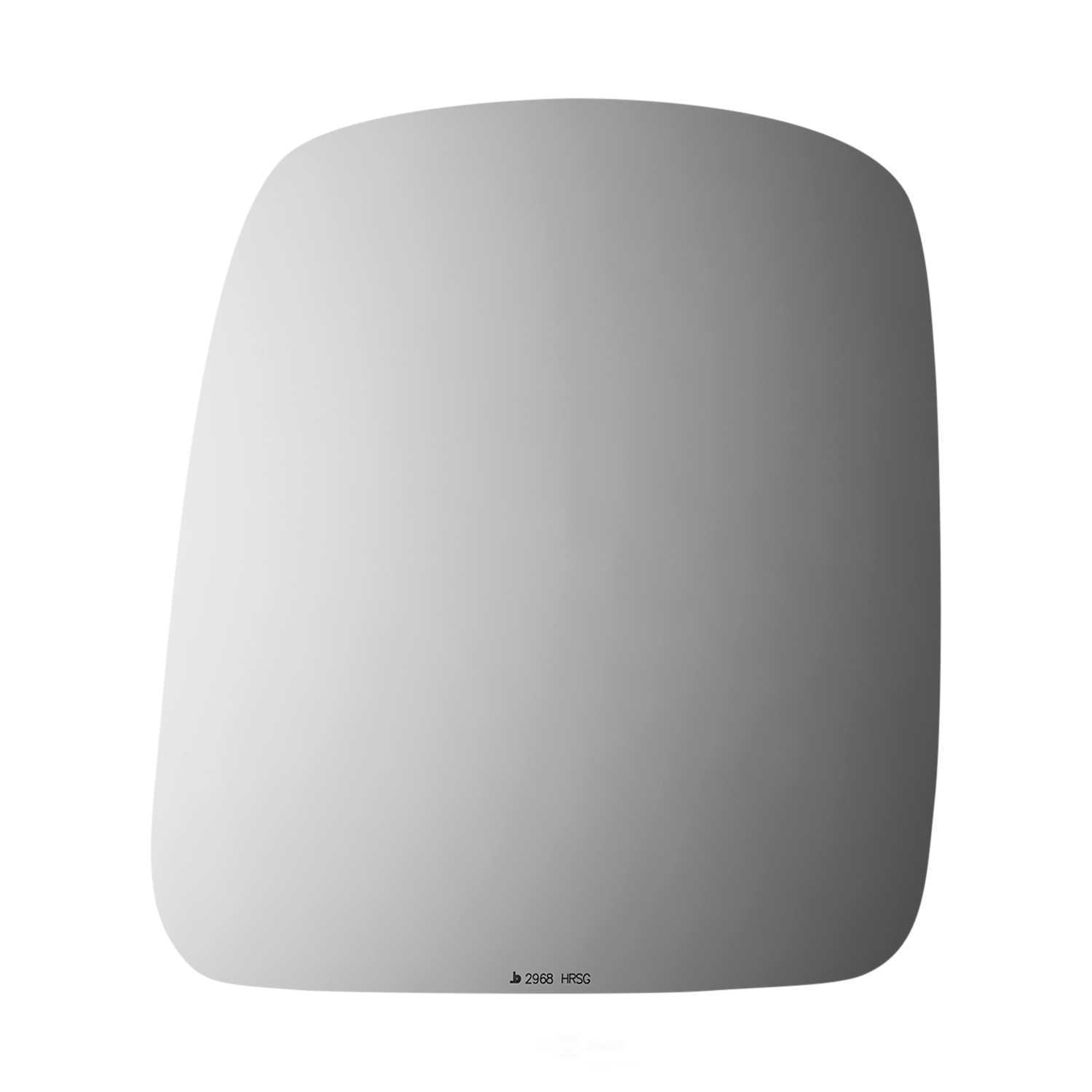 Burco Side View Mirror Replacement Glass with Motor Mount Plate - Clear Glass - 2968HRSG