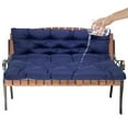 thumbnail image 4 of TOPCHANCES Bench Cushion Swing Chair Cushion Replacement Seat Pad 2-3 Seater Water Repellent Bench Cushion with Ties for Outdoor Garden Patio Furniture, Navy Blue, 100cmx100cm, 4 of 11