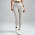 thumbnail image 6 of Dzrciro Yoga Pants Women, Plus Size Elastic High Waist Color Block Cross Yoga Leggings, Breathale Soft Daily Walking Bottoms S-3XL, 6 of 8
