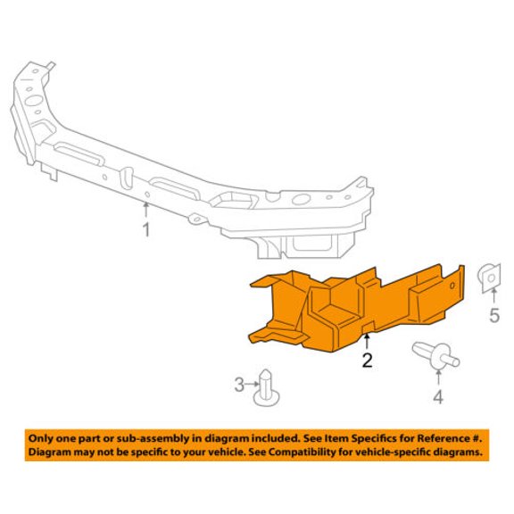Radiator Support-Side Air Baffle Duct Deflector Shield Left 15864189