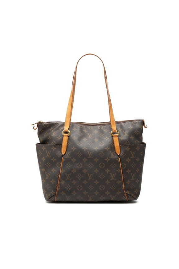 Pre-Owned Louis Vuitton Monogram Totally MM Tote Bag Shoulder M56689 Brown Leather Women's...
