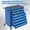 Blue, variant on Tool Box,  7-Drawer Steel Rolling Tool Chest on Wheels for Workshop Garage, Black