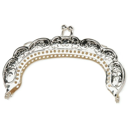 Purse Frame 3-1/2"-Silver, Pk 3, Darice