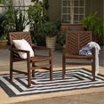 thumbnail image 2 of Walker Edison Table Basse en Bois de Patio Vincent - Marron Foncé, 2 of 4