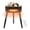 Black, variant on Space Heater, Ceramic Side Table Heater with Remote, Electric Heater for Indoor Use with ECO Mode, Oscillation, 12-Hour Timer, LED Ambience Light, Overheat & Tip-Over Protection