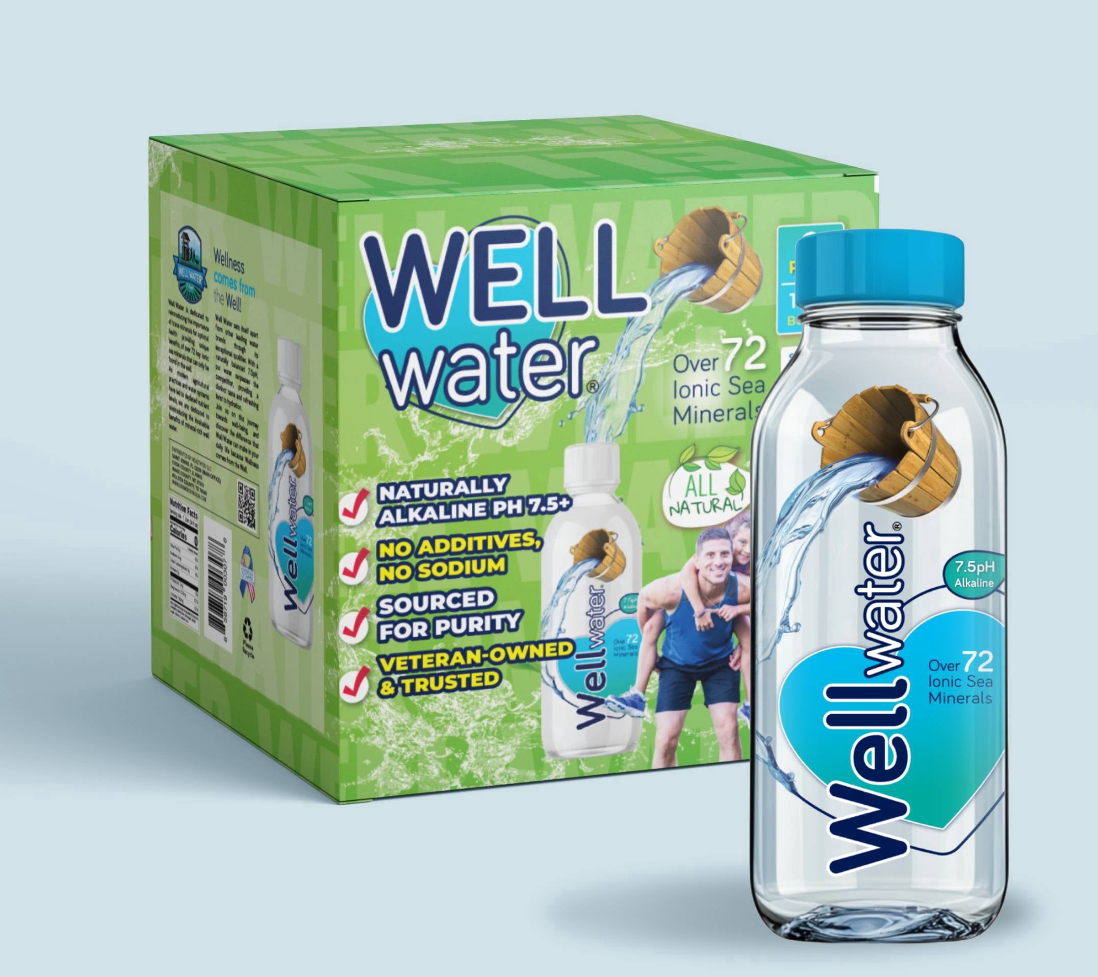 Zen Wtr Vapor Distilled 9.5 pH Alkaline Water, 12 - 33.8 fl oz