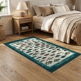 thumbnail image 2 of ODIKA Fish Vintage Fishing Lure Tackle Border Bathroom Doormat Canned Easy Care Kids Safe for Small Living Room, Playroom, Bedroom, 2 of 7