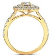 thumbnail image 3 of Pompeii 1 Ct TW Diamond Cushion Halo Engagement Ring in Yellow Gold (G/H,I1-I2), 3 of 4