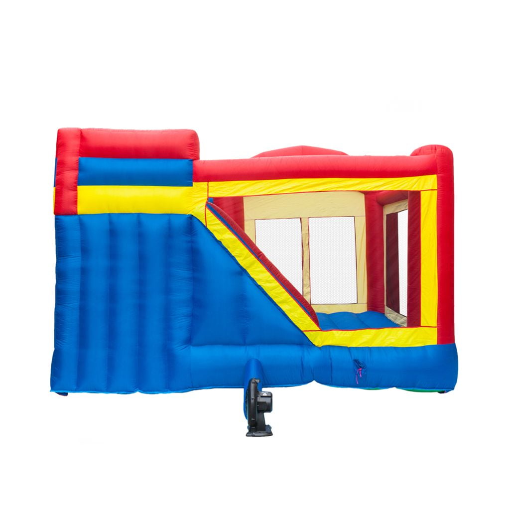 Inflatable Bounce House with Blower for Indoor/Outdoor Large Trampoline Jumping Bed Home Toys FGH QPLKKMOI Bounce House