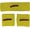 Yellow, variant on Hulk Hogan Hulkamania 3 pc Headband Wristband Set Red