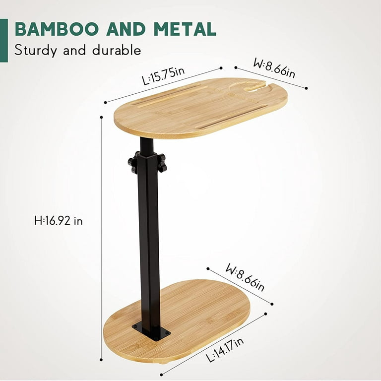  Small Bath Side Shelf Bamboo Bathtub Tray Table