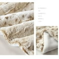 thumbnail image 2 of 60-Inch Comfortable White Leopard Print Blanket – Double-Layer Soft and Warm Throw for Sofa or Bed, Cozy Winter Blanket, 2 of 7