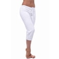 thumbnail image 6 of Capri Pants for Women Spring 2026 Drawstring Elastic High Waist Pants with Pocket Yoga Workout Cropped Joggers Ladies Comfy Plus Size 2026 Trendy Outfits Lightweight Cute Fashion Dressy Clothes White, 6 of 6