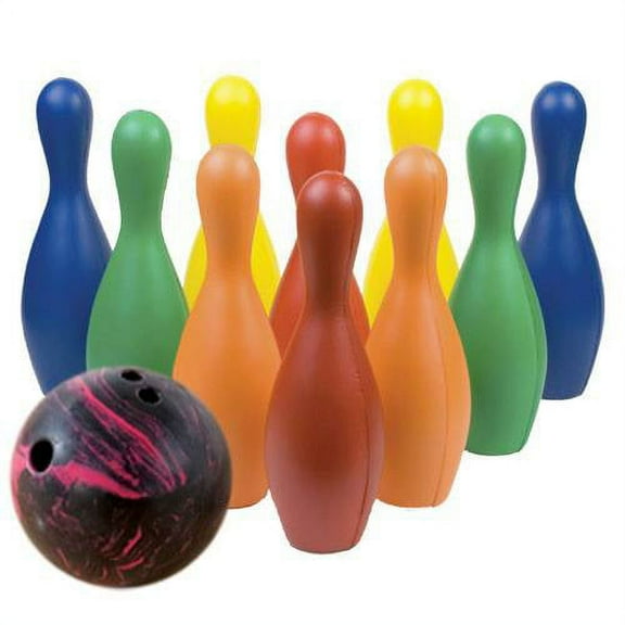 GameCraft® Multicolor Plastic Bowling Pin Set w/ 5 lb. Ball