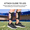 thumbnail image 5 of Tebru 1Pair Kids Soccer Shin Guards Football Padded Knee Protectors Adjustable Strap Protective Gear, Soccer Keen Guard, Football Shin Guard, 5 of 7