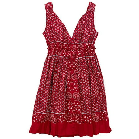 Juniors Bandana Print Dress