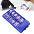 thumbnail image 4 of 100Pcs Fake Nail, Acrylic Nail Art Tips Set, Professional Nail Art Tips Set Acrylic Nail Kit Pure Color Full Cover Artificial Press On Fake Nails Nail Decoration For Girlfriends, 4 of 8